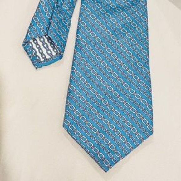 Silk Tie Tiffany Blue ICONIC New - Picture 1 of 1